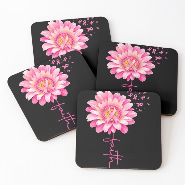 Item preview, Breast Cancer Awareness Faith Cross Pink Ribbon designed and sold by LouisaOReilly.