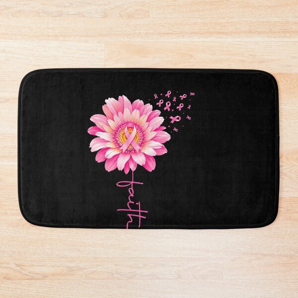 Item preview, Breast Cancer Awareness Faith Cross Pink Ribbon designed and sold by LouisaOReilly.
