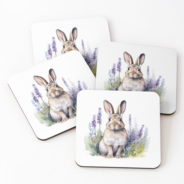 Item preview, Lupine Flower Bunny | Elegant Botanical Floral Art designed and sold by Mandayartstudio.