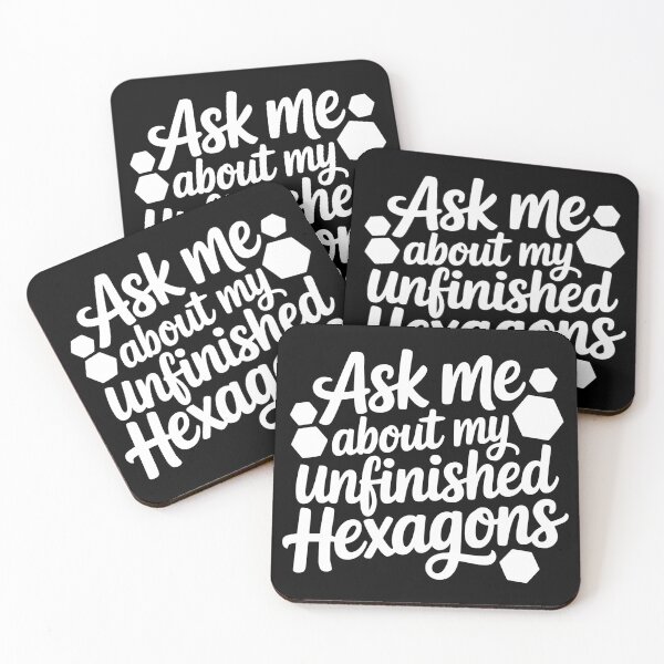 Item preview, Ask Me About My Unfinished Hexagons designed and sold by theartfulaspie.