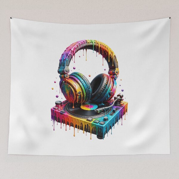 Item preview, retro boombox drip art 80s 90s music nostalgia designed and sold by JasonsSpider.