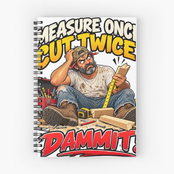 Item preview, Measure Once, Cut Twice – Funny Handyman designed and sold by Dtoledoarts.