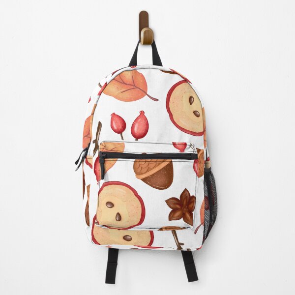 Item preview, Red Apple Slice Star Anise Rosehip White Pattern designed and sold by FestivityFinds.