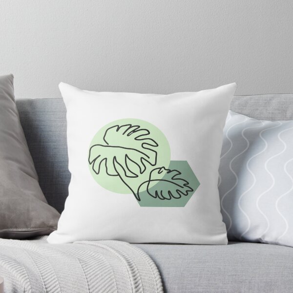 Item preview, Monstera Leaf Abstract Pastel Sketch designed and sold by by-anemoia.