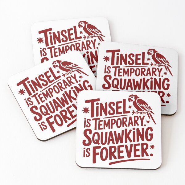 Item preview, Tinsel Is Temporary. Squawking Is Forever. designed and sold by theartfulaspie.