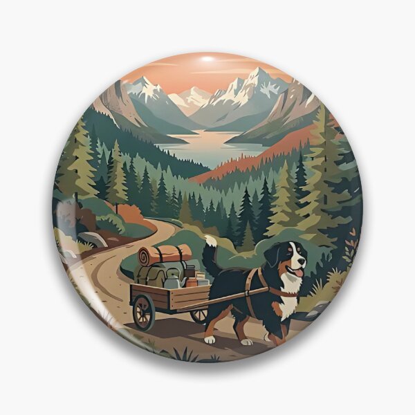 Item preview, Bernese Mountain Dog Camper designed and sold by PictoVibe.