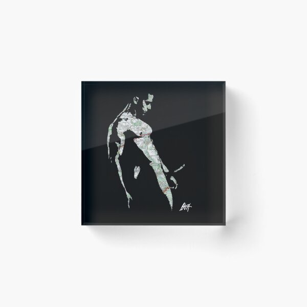 Item preview, Smooth Muscled Guy On His Knees Dick Out Map Art By NLMKArtStudio designed and sold by NLMKArtStudio.