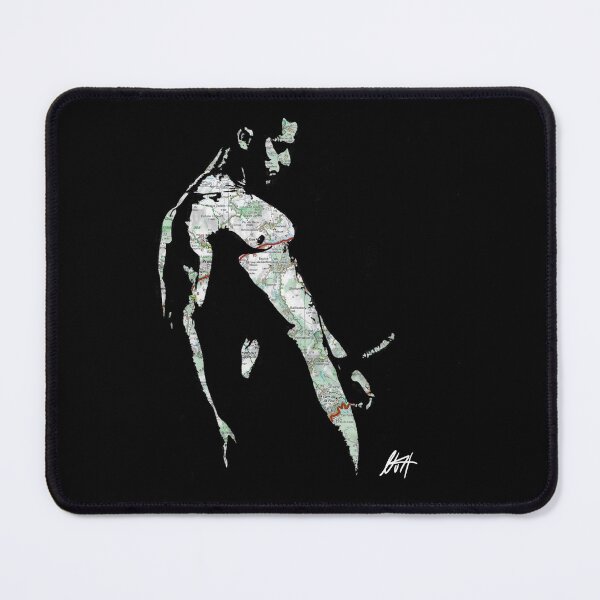 Item preview, Smooth Muscled Guy On His Knees Dick Out Map Art By NLMKArtStudio designed and sold by NLMKArtStudio.