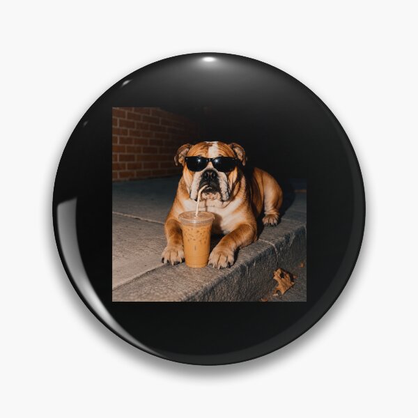 Item preview, English Bulldog Dog Iced Coffee designed and sold by PixyPrint.