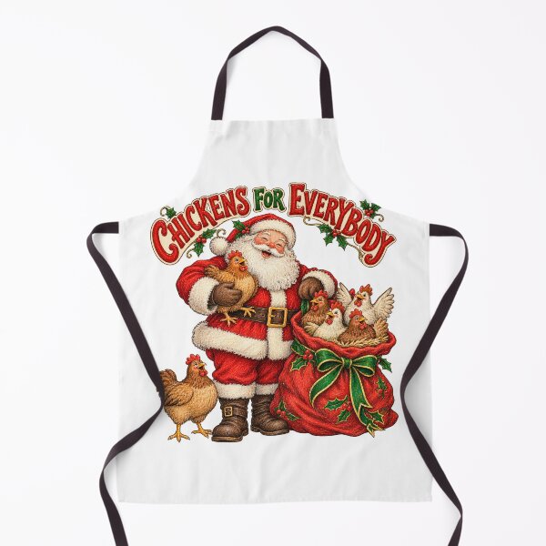 Item preview, Santa Bringing Christmas Chickens in a Festive Sack designed and sold by skyartdesign.