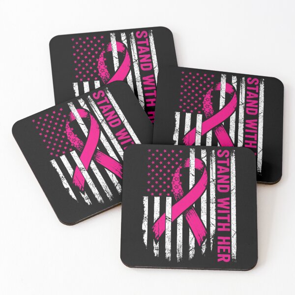 Item preview, Breast Cancer Awareness Pink Ribbon Stand With Her USA designed and sold by HayleePacoch.