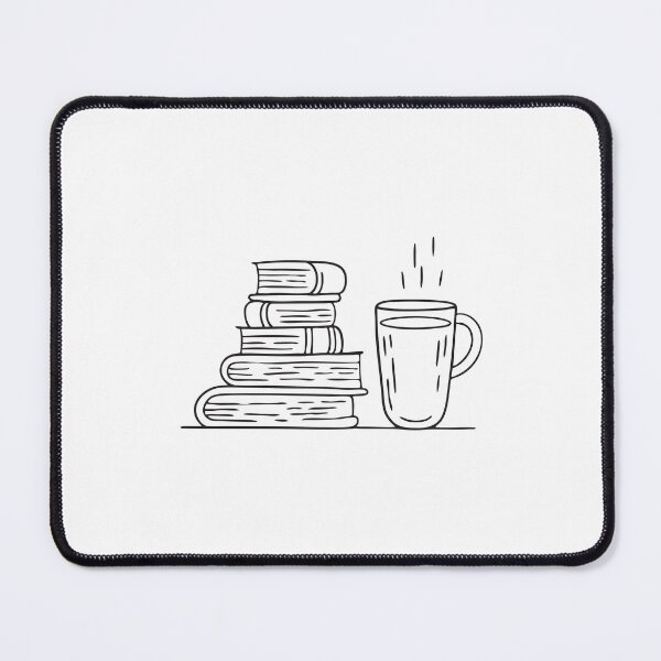 Item preview, A cup of water next to a stack of books on a desk designed and sold by rasagamastore.