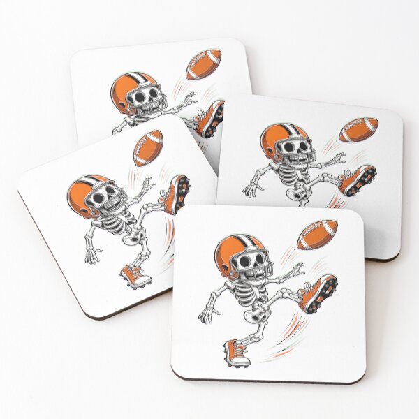 Item preview, skeleton football player running with football halloween designed and sold by JasonsSpider.