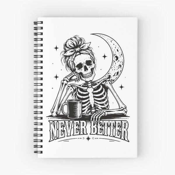 Item preview, skeleton never better coffee lover halloween designed and sold by JasonsSpider.