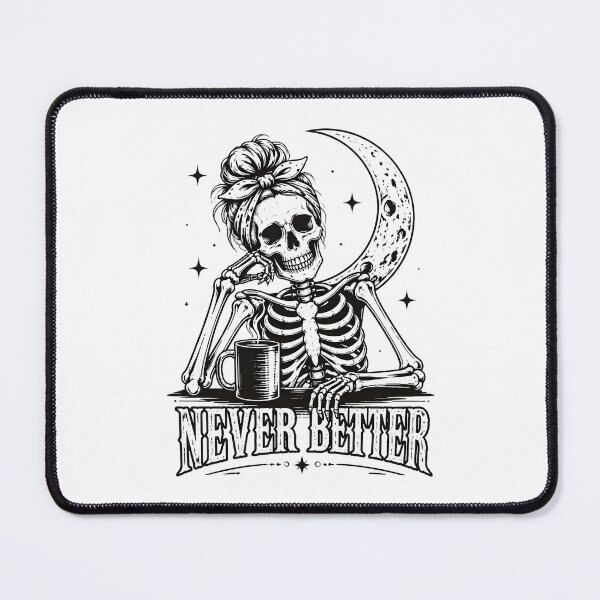 Item preview, skeleton never better coffee lover halloween designed and sold by JasonsSpider.