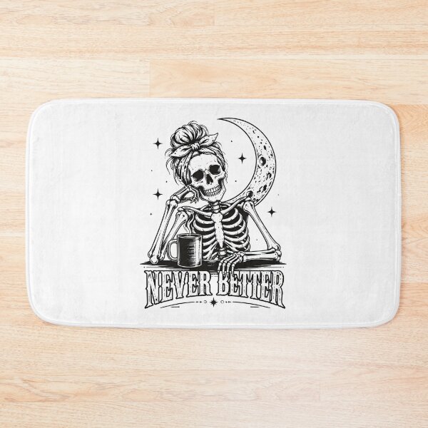 Item preview, skeleton never better coffee lover halloween designed and sold by JasonsSpider.