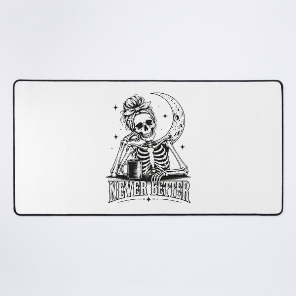 Item preview, skeleton never better coffee lover halloween designed and sold by JasonsSpider.
