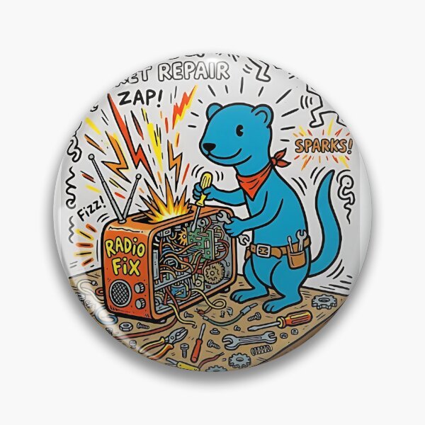Item preview, Ferret Radio Repairer designed and sold by PictoVibe.