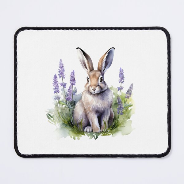 Item preview, Lupine Flower Bunny | Elegant Botanical Floral Art designed and sold by Mandayartstudio.