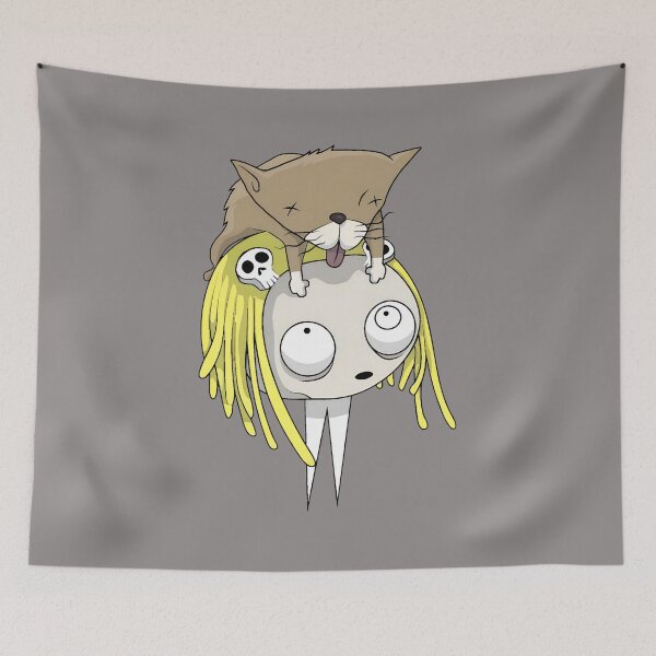 Item preview, Dizzy Cat Face Girl Illustration Tee-27 designed and sold by CelinaWerth.