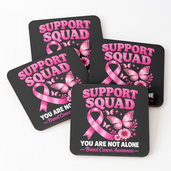 Item preview, Breast Cancer Awareness Pink Flower Support Squad designed and sold by HayleePacoch.