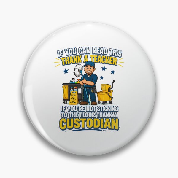 Item preview, thank a teacher custodian appreciation funny school staff designed and sold by JasonsSpider.