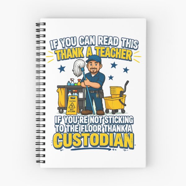 Item preview, thank a teacher custodian appreciation funny school staff designed and sold by JasonsSpider.