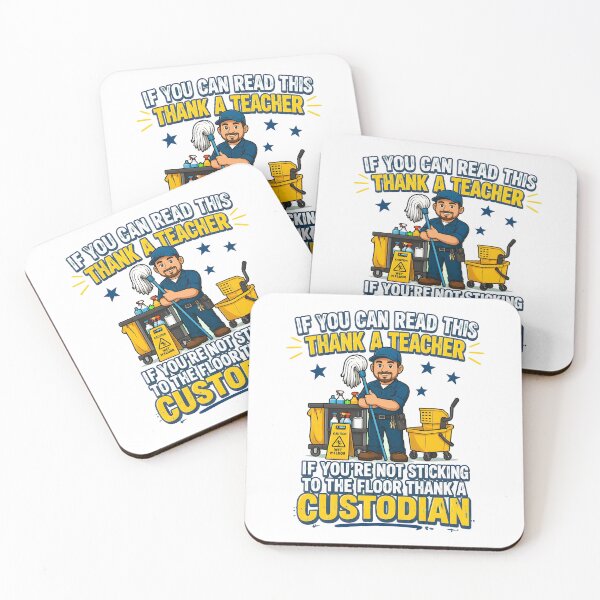 Item preview, thank a teacher custodian appreciation funny school staff designed and sold by JasonsSpider.