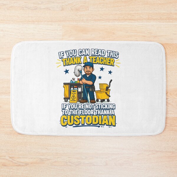 Item preview, thank a teacher custodian appreciation funny school staff designed and sold by JasonsSpider.