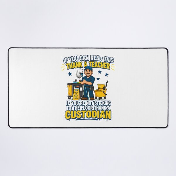 Item preview, thank a teacher custodian appreciation funny school staff designed and sold by JasonsSpider.