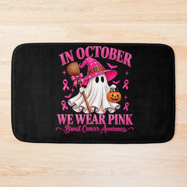 Item preview, Breast Cancer Halloween We Wear Pink Ghost Witch designed and sold by HayleePacoch.