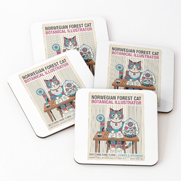 Item preview, Norwegian Forest Botanical Artist designed and sold by PictoVibe.