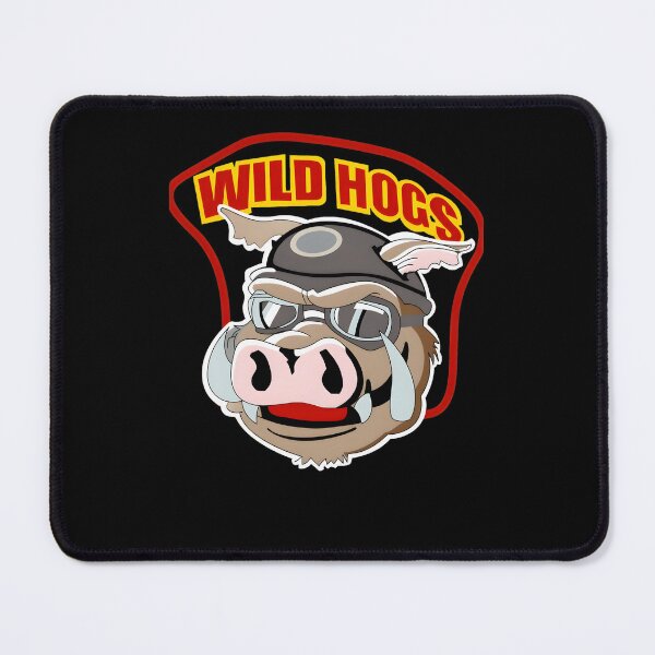 Item preview, Wild Hogss Boar Biker Helmet Goggles Cartoon designed and sold by PillowPaws.