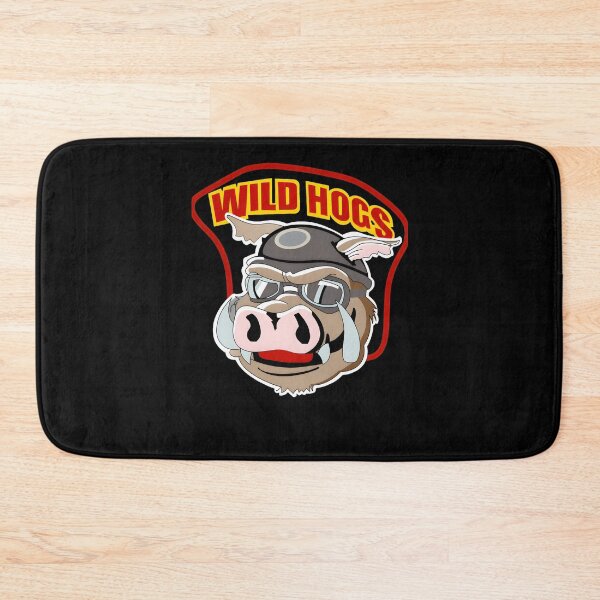 Item preview, Wild Hogss Boar Biker Helmet Goggles Cartoon designed and sold by PillowPaws.
