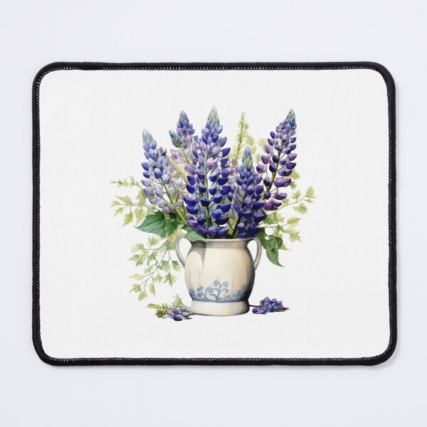 Item preview, Lupine Flower Vase | Elegant Botanical Floral Art designed and sold by Mandayartstudio.
