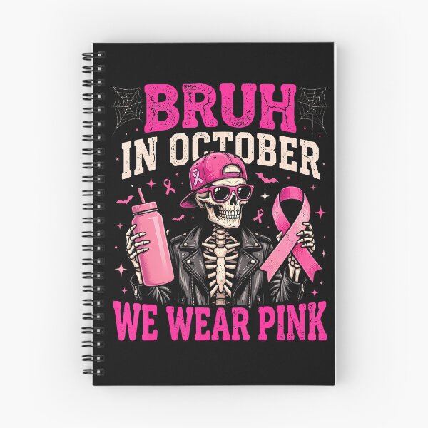 Item preview, Bruh In October Wear Pink Breast Cancer Skeleton Kids designed and sold by HayleePacoch.