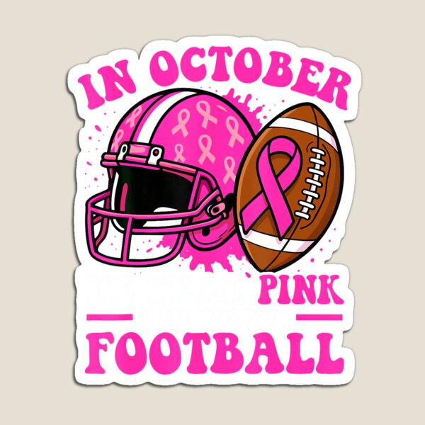Item preview, Breast Cancer Awareness Women Football Wear Pink designed and sold by LouisaOReilly.