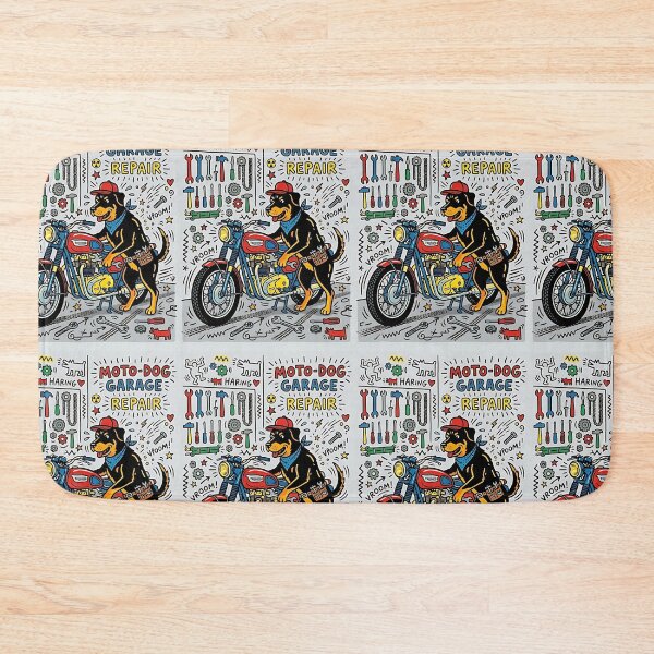 Item preview, Rottweiler Motorcycle Mechanic designed and sold by PictoVibe.