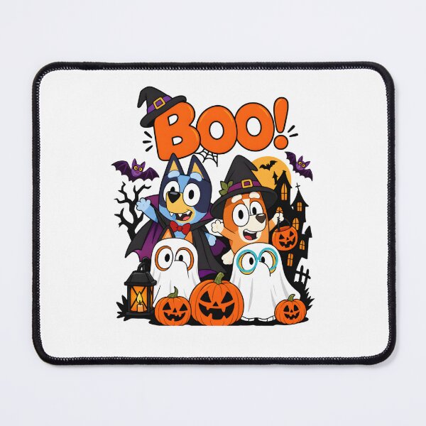 Item preview, Bluey Halloween Boo Vampire Witch Dogs designed and sold by Kleinpixel.