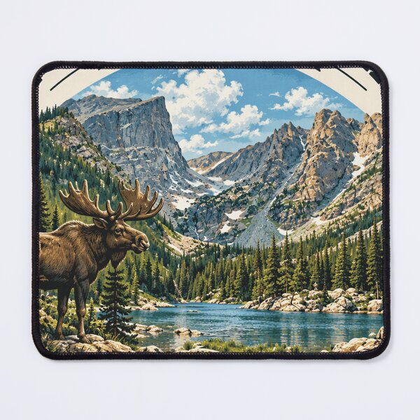 Item preview, Rocky Mountain National Park Colorado - Vintage Travel Art designed and sold by francous03.