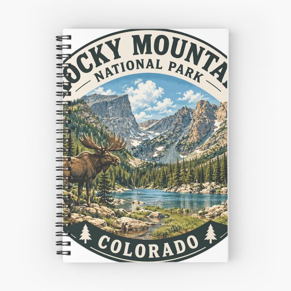 Item preview, Rocky Mountain National Park Colorado - Vintage Travel Art designed and sold by francous03.