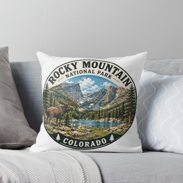 Item preview, Rocky Mountain National Park Colorado - Vintage Travel Art designed and sold by francous03.