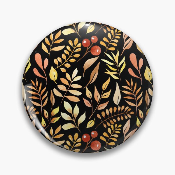 Item preview, Watercolor Golden Autumn Leaf Berry designed and sold by FestivityFinds.