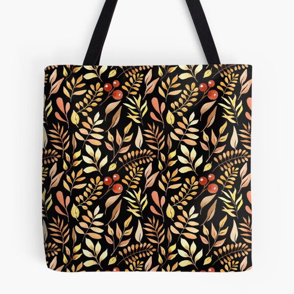 Item preview, Watercolor Golden Autumn Leaf Berry designed and sold by FestivityFinds.