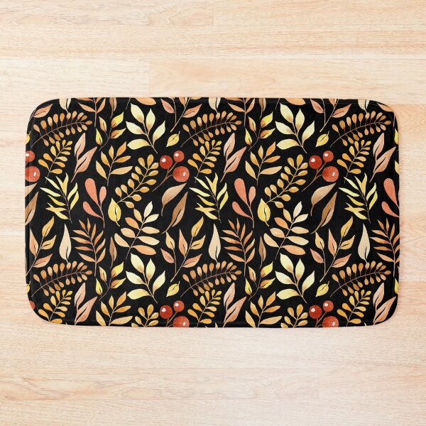 Item preview, Watercolor Golden Autumn Leaf Berry designed and sold by FestivityFinds.