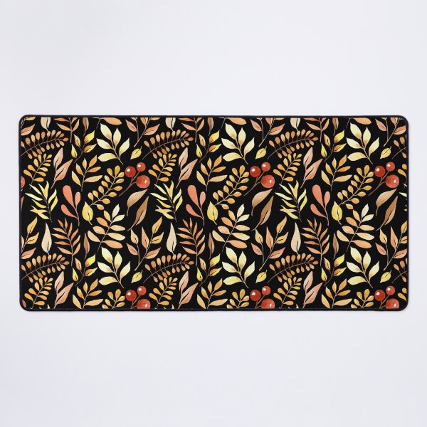 Item preview, Watercolor Golden Autumn Leaf Berry designed and sold by FestivityFinds.