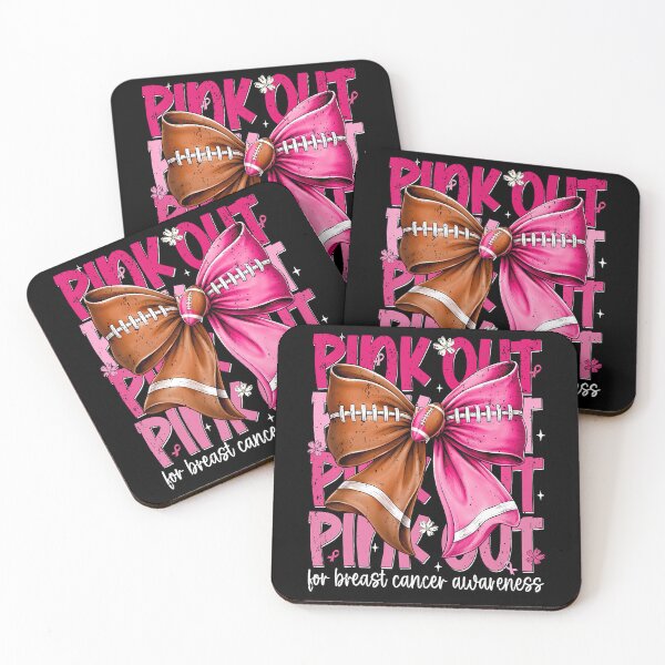 Item preview, Coquette Bow Pink Out Football Breast Cancer designed and sold by HayleePacoch.