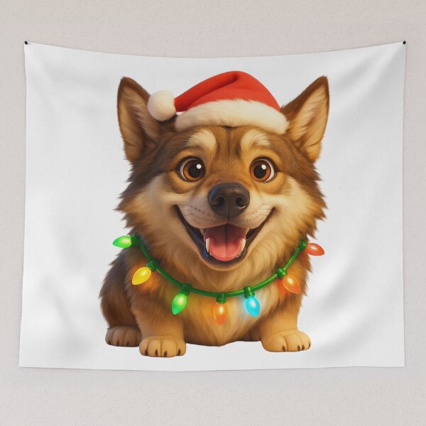 Item preview, Saarloos Wolfdog Christmas Sparkle designed and sold by Sillytoe.