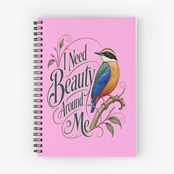 Item preview, Fairy Pitta Shirt - I Need Beauty Around Me - Art Nouveau Exotic Bird Tee - Vintage Botanical Aesthetic Graphic designed and sold by Max Store.