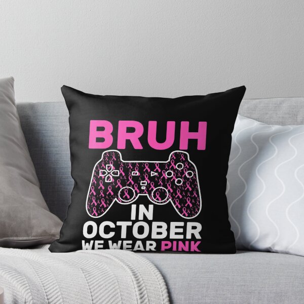 Item preview, Bruh In October Wear Pink Breast Cancer Kids Boys designed and sold by LouisaOReilly.